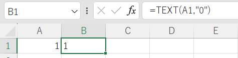 TEXT関数で変換1