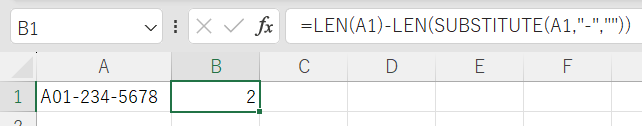 特定の文字をカウントする2