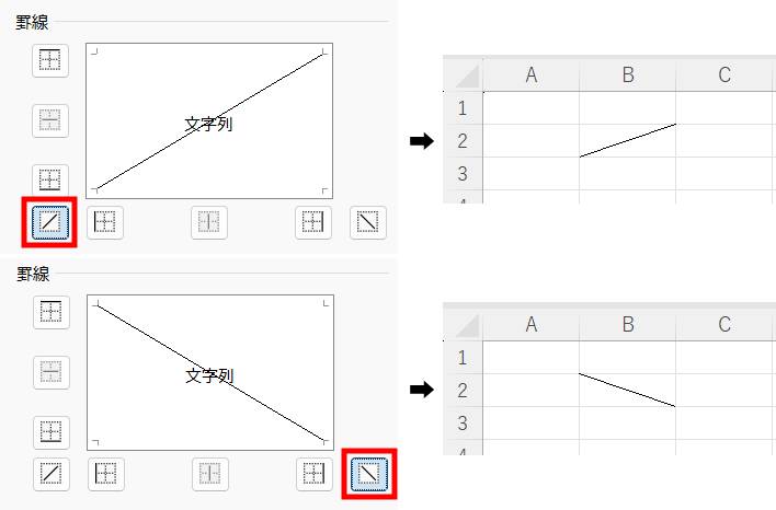 斜線を引く2