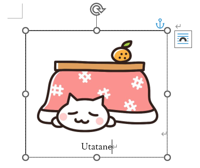 テキストボックス内に画像を挿入4