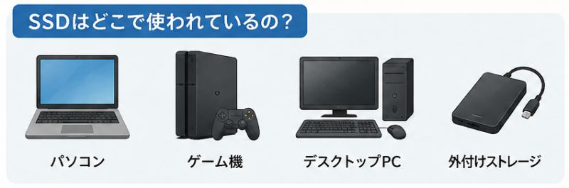 SSDが使われる機器