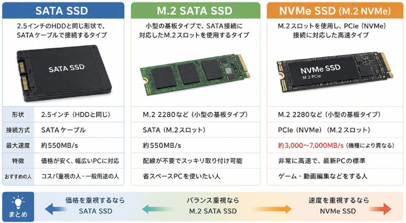 SSDの種類