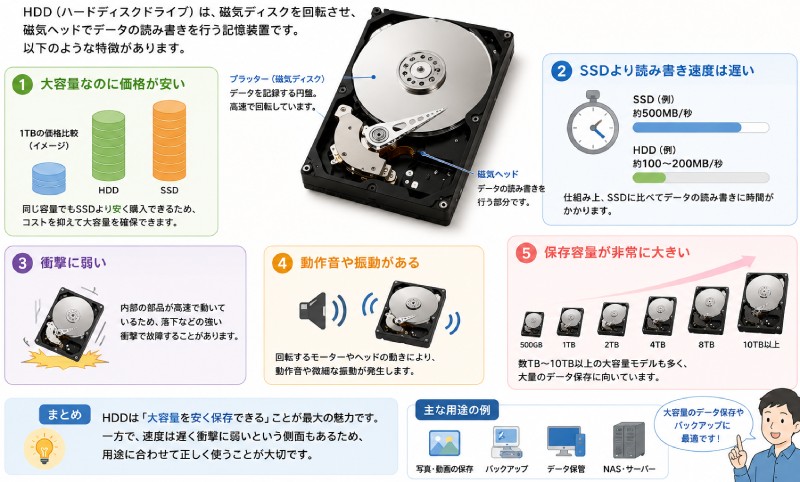 HDDの特徴