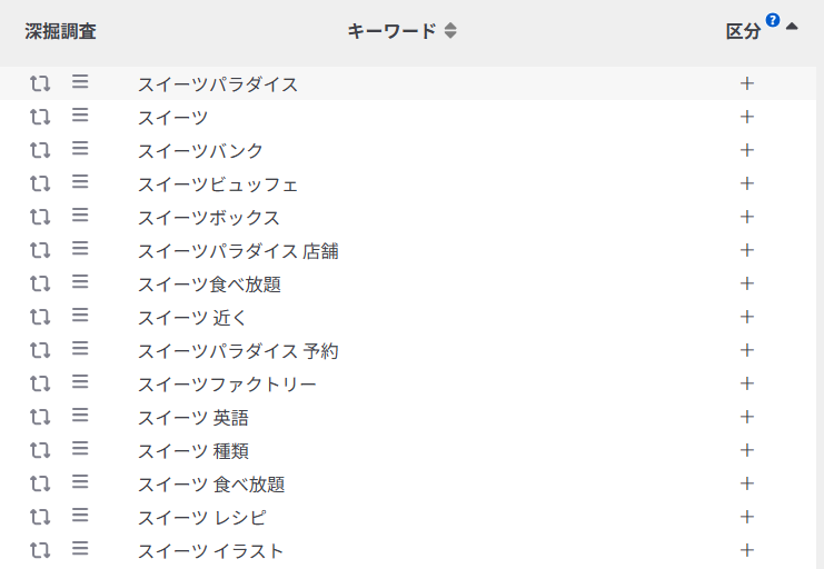 キーワードツールで検索する3